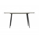 Стол ВВР Раздвижной пластиковый Лавант/бетон светлый/черный конус 110-150/70